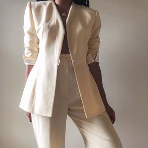 Vintage Christian Dior Butter Cream Suit